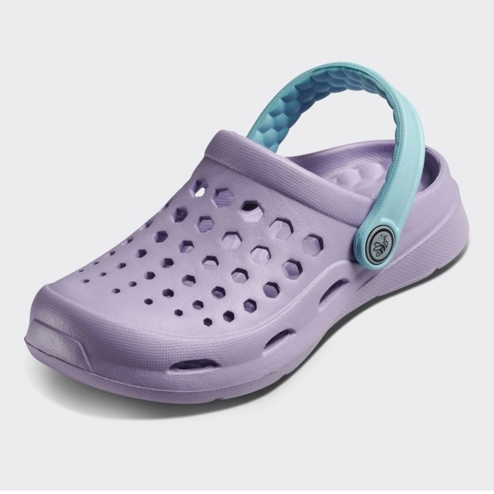 NWT Joybees Kids Active Clog Solid Lilac/Sky Blue Size 5 - Picture 2 of 14